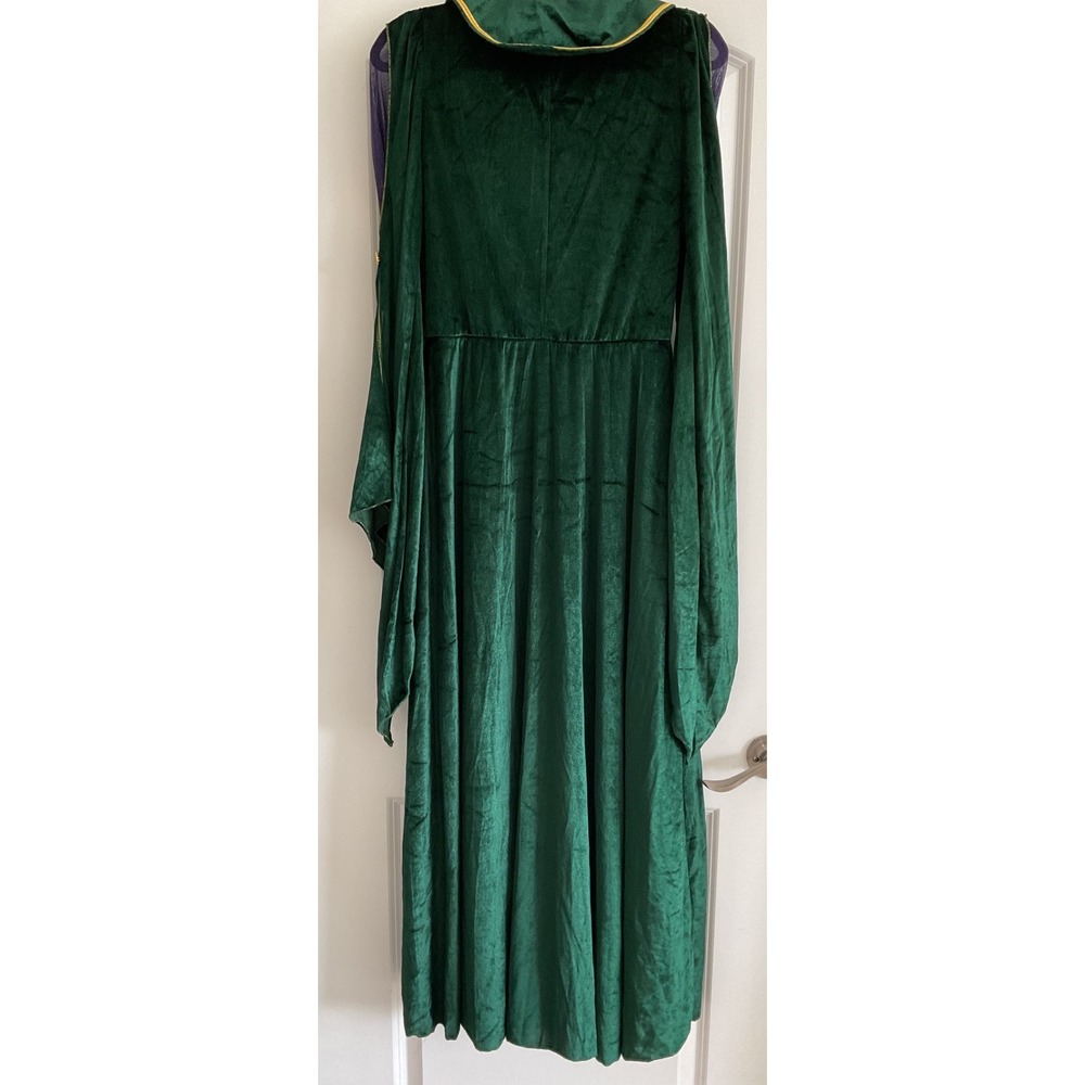Spirit Halloween Disney Hocus Pocus Winifred Sanderson Costume Green Velvet M - Picture 3 of 6